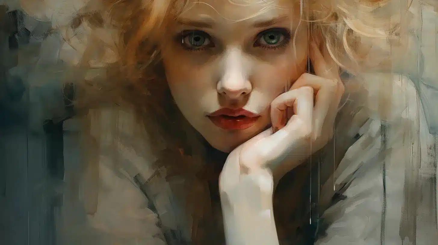 Femme en pleine réflexion personnelle.